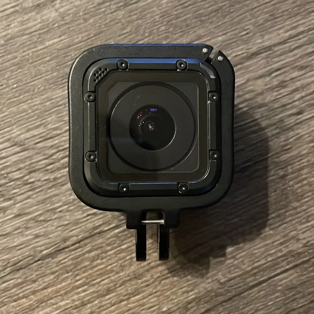 GoPro with attachments and case
